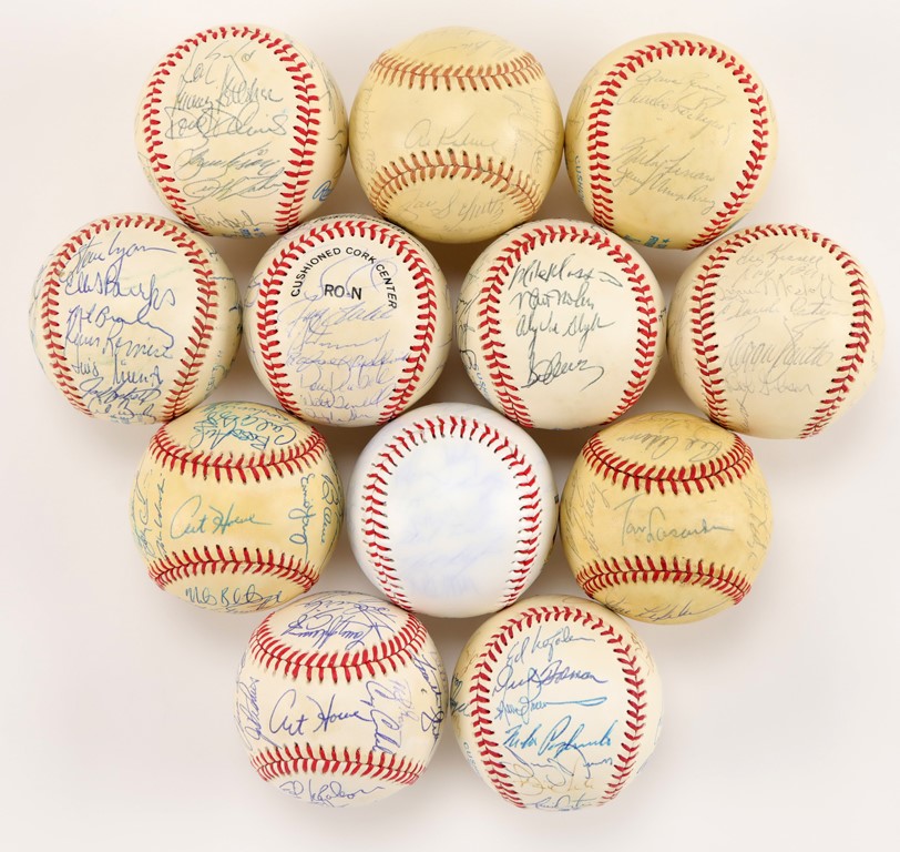 Team and Single Signed Baseball Collection (30+)