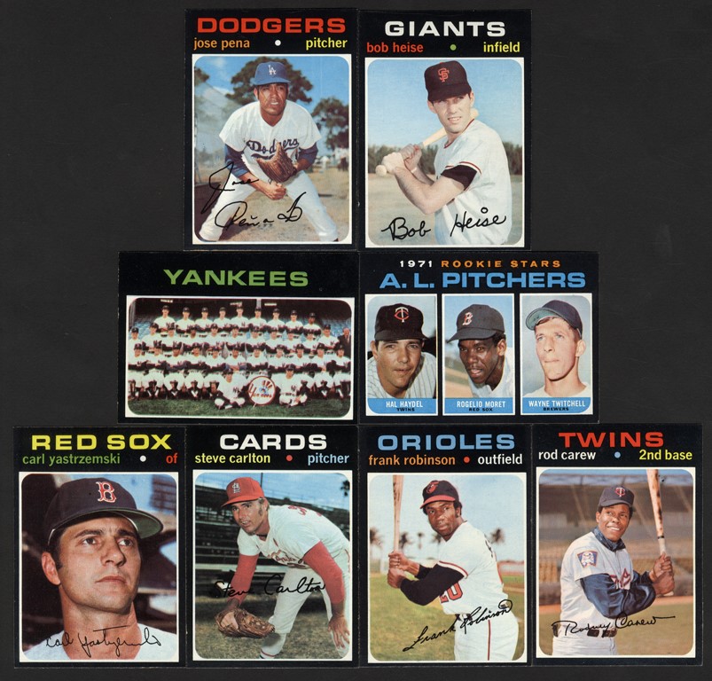 Baseball and Trading Cards - 1971 Topps Baseball High Grade Collection (444)