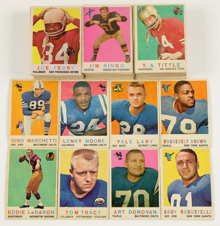 1959 Topps Football Collection Stars Team Cards & Pennants (158)