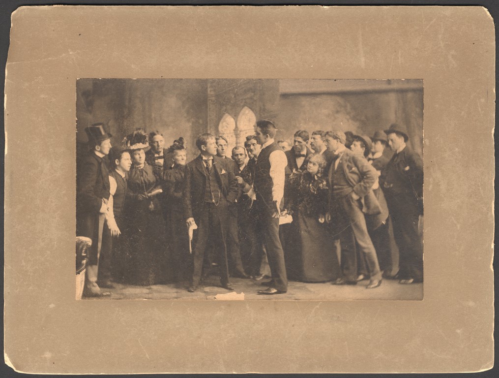 Early 1900s James Corbett On-Stage Mounted Photo