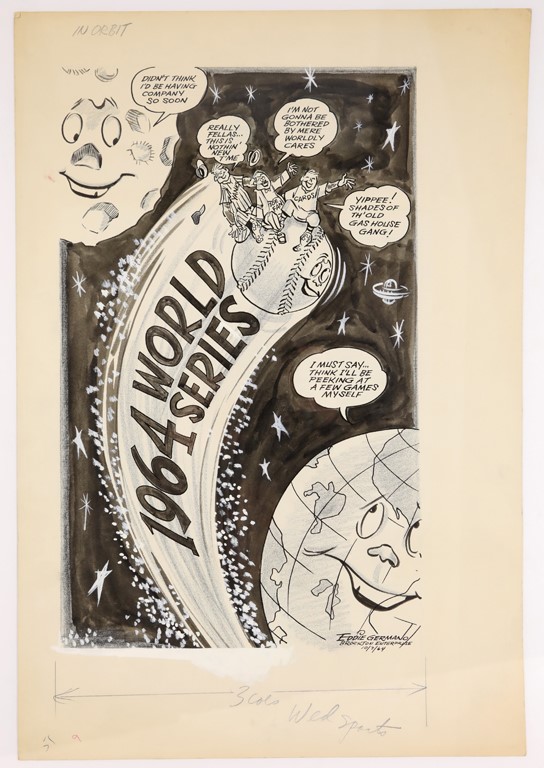 - 1964 World Series Original Artwork by Eddie Germano