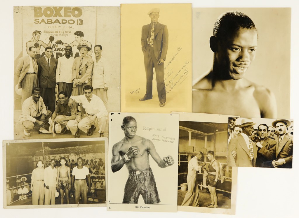 Muhammad Ali & Boxing - Kid Chocolate Photos w/(1) Signed (7)