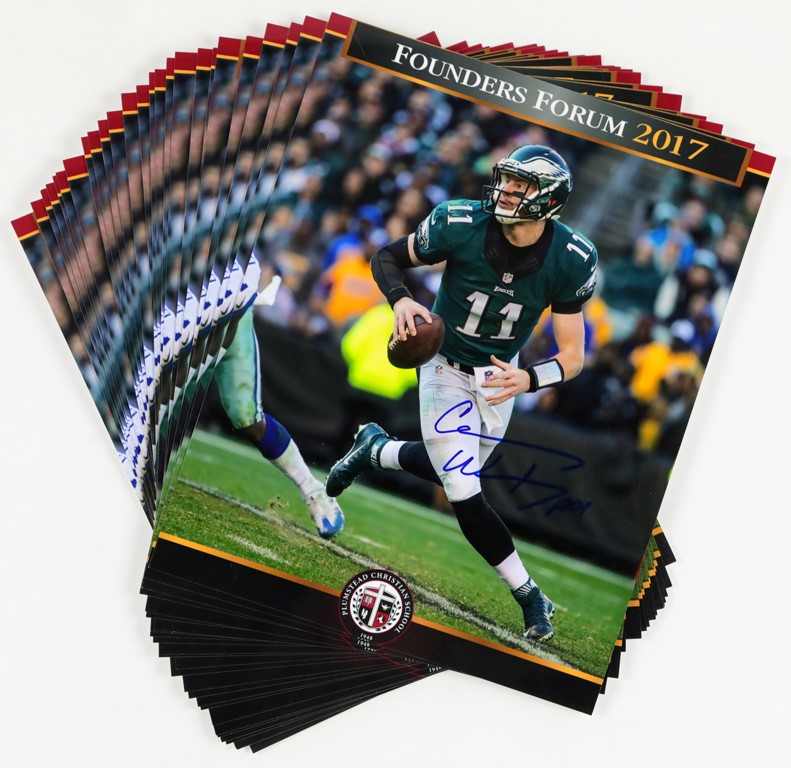 - Collection of 2017 Carson Wentz Autographed 8x10 (25)