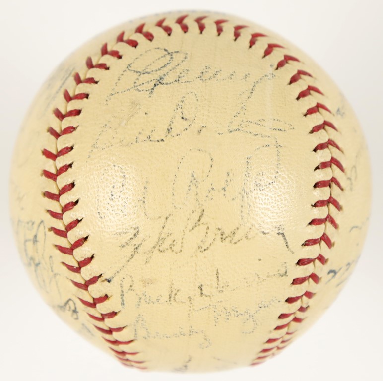 - 1937 American League All-Stars Signed Baseball with Lou Gehrig