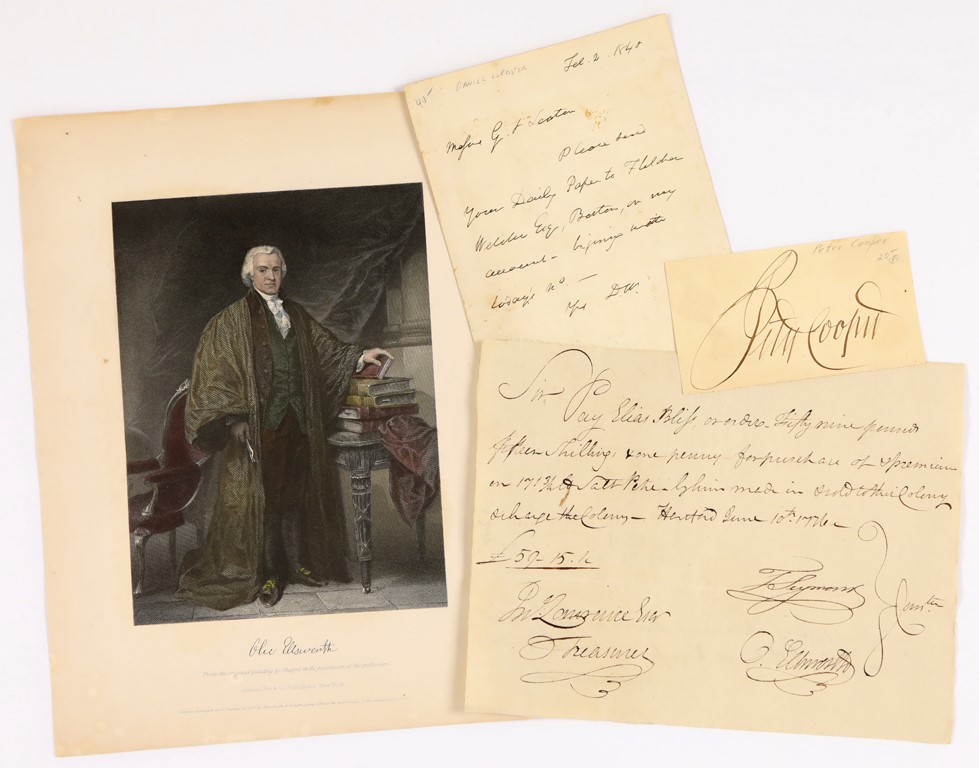18th & 19th Century Historical Autographs with 1842 Daniel Webster Letter
