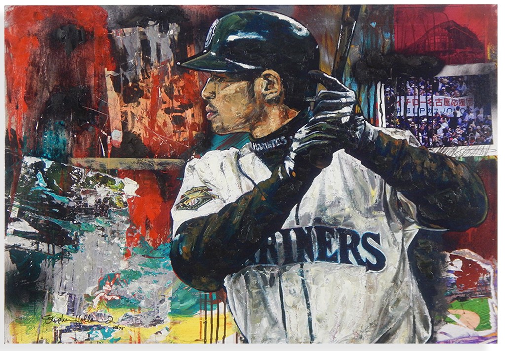 - Ichiro Suzuki Limited Edition Giclee by Stephen Holland (#10/75)